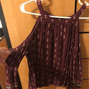 Burgundy Holister Shirt